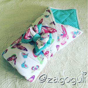 Конверт-одеяло на выписку Загогули